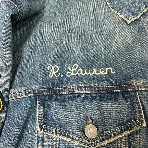 Polo Ralph Lauren Denim “RL Tigers” Jean Jacket 3xlt - Picture 4 of 7